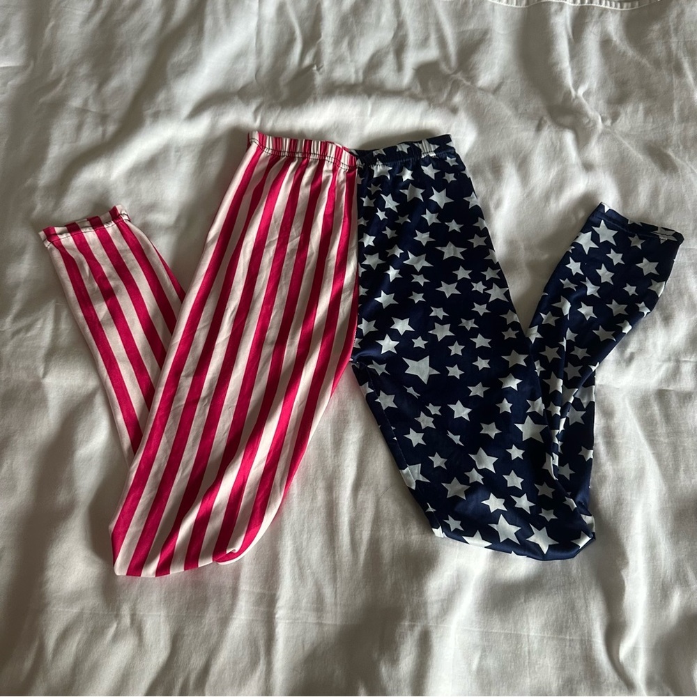 American Flag Leggings